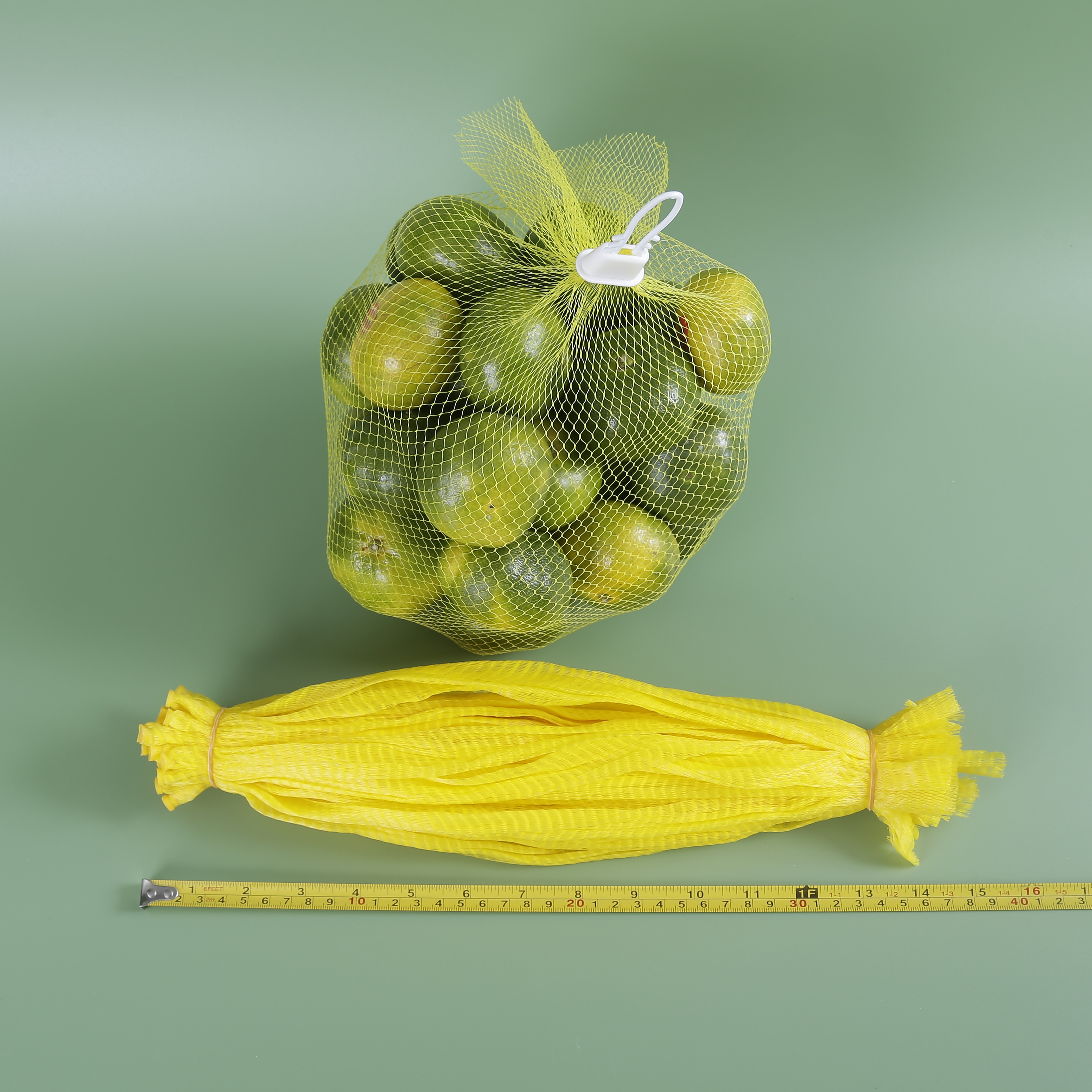 Extrudierte Mesh-Kunststoff-Netzbeutel in Rollenverpackung, Knoblauch, Zwiebeln, Obst, Eier, röhrenförmige Mesh-Ärmelbeutel